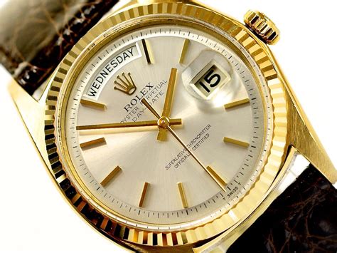 rolex oyster perpetual day date gold vintage|Rolex watch day date price.